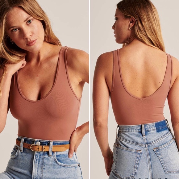 Abercrombie & Fitch Tops - Abercrombie & Fitch Seamless V-Neck Bodysuit